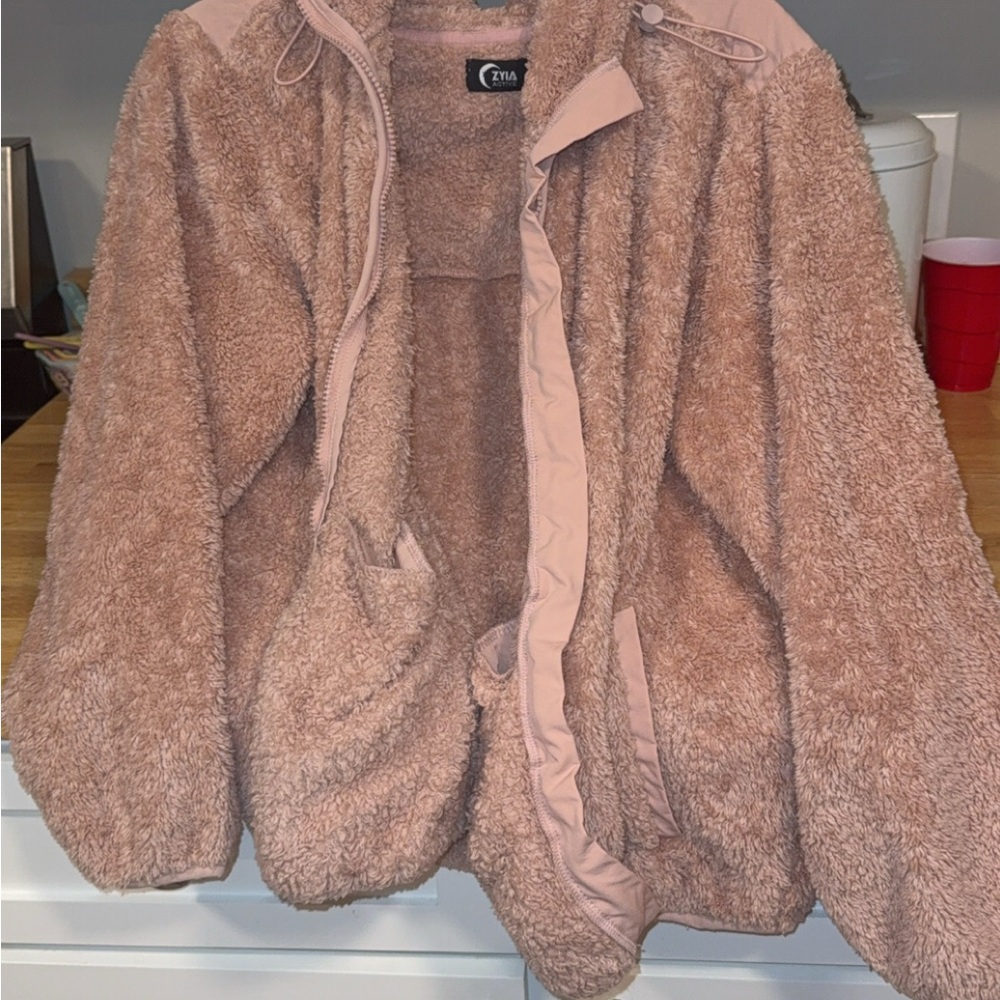 ZYIA Pink Fleece Sweater